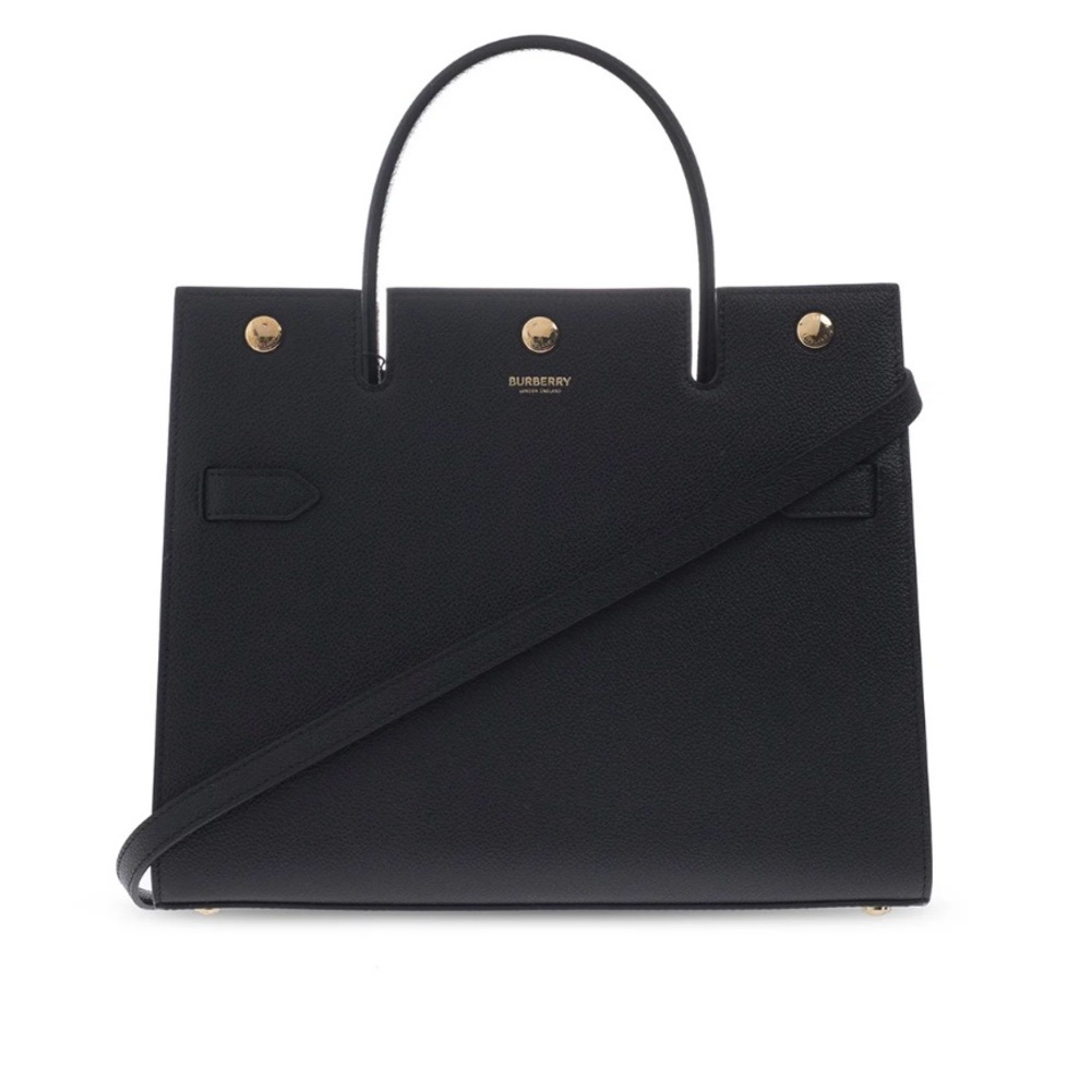 Burberry Black Leather Tote Bag - Picture 8 of 8